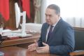 Губернатор Александр Гусев поздравляет с 60-летием Сергея Журавлева, руководителя воронежской компании «Аксиома»: