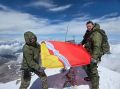 На вершине Эльбруса развернули флаг Воронежской области