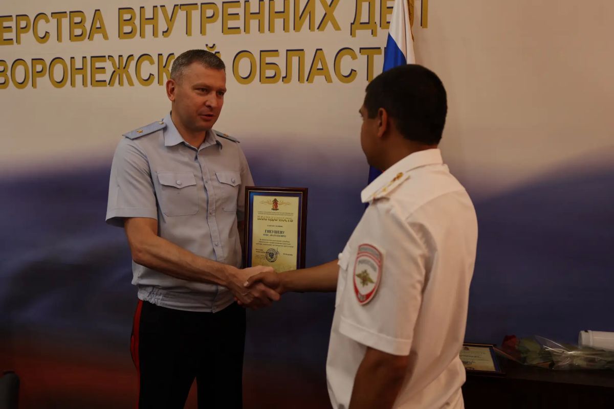 Воронежские полицейские отмечены за профессионализм и преданность службе Воронежские полицейские отмечены за профессионализм и преданность службе