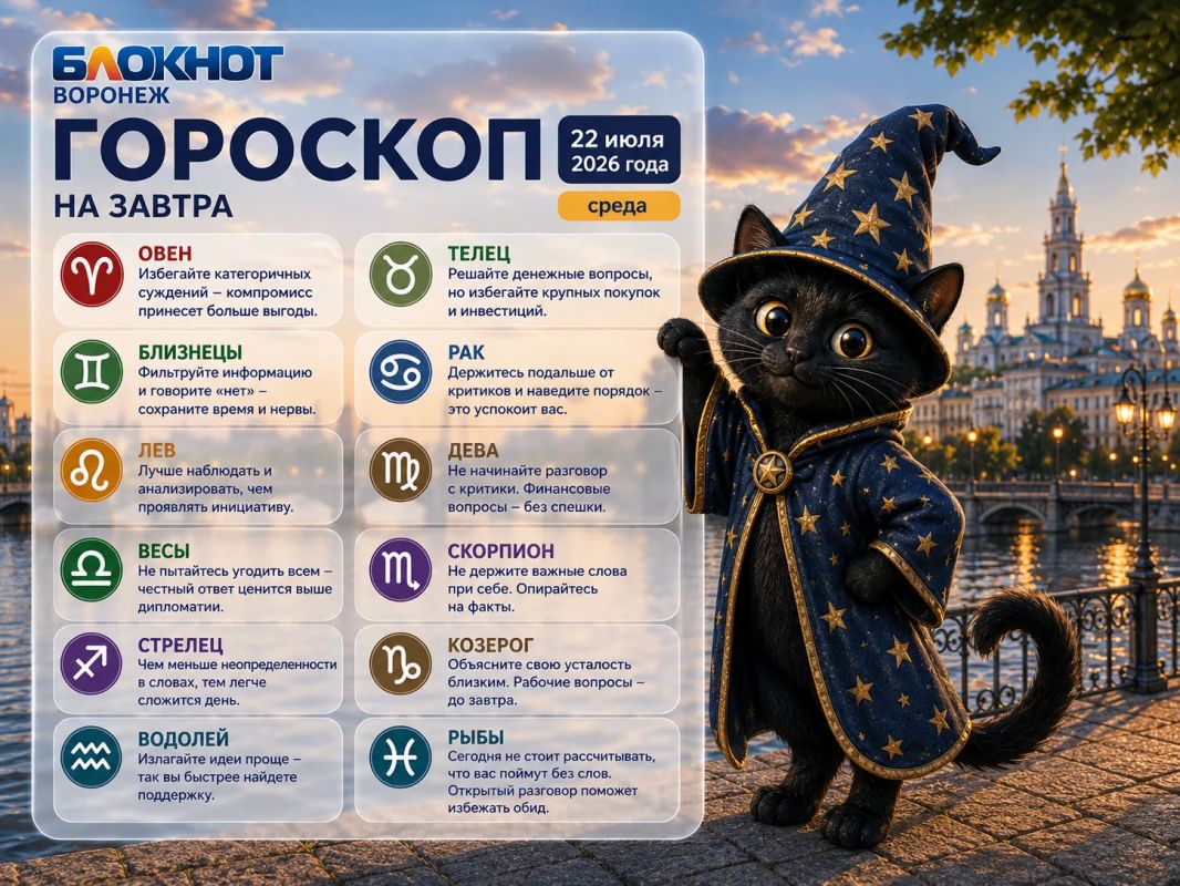 Черная кошечка принесла вам гороскоп на завтра