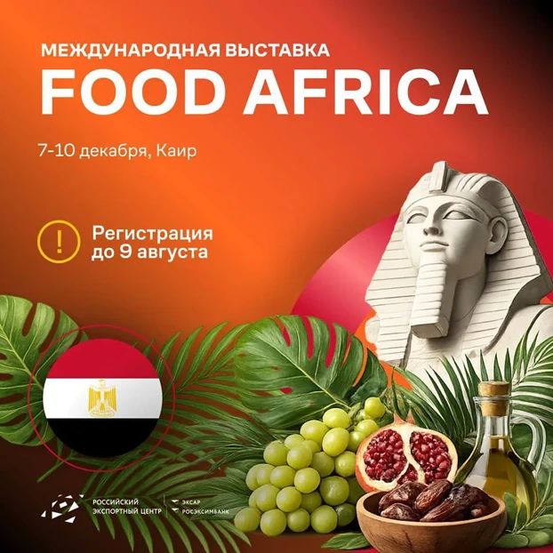 Производители продуктов питания приглашаются на выставку Food Africa 2026 в Каире
