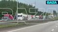 Гигантская пробка протяжённостью более 30 км образовалась на трассе М-4 «Дон» — перевернувшейся фура перекрыла практически оба направления дороги