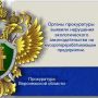 Органы прокуратуры выявили нарушения экологического законодательства на мусороперерабатывающем предприятии