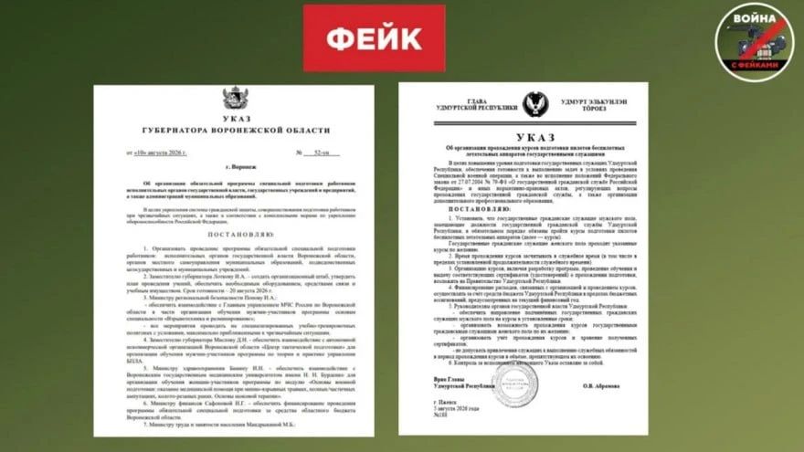 В Воронеже распространили фейк об обучении госслужащих на операторов дронов