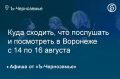 Куда сходить, что послушать и посмотреть в Воронеже с 14 по 16 августа