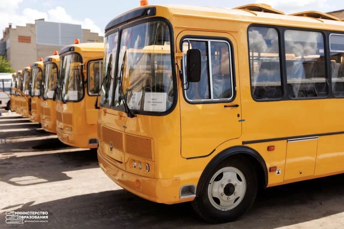 59 новых автобусов поступят в школы Воронежской области