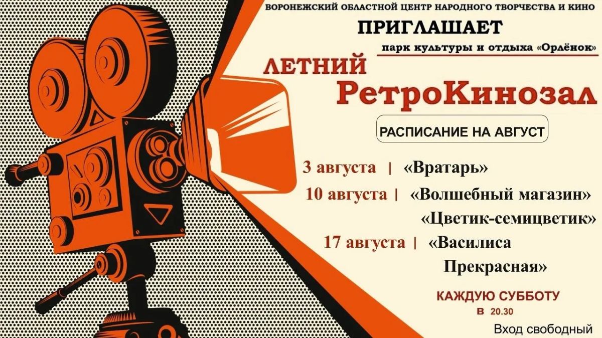 В День российского кино отличный повод вспомнить полюбившийся воронежцам летний ретрокинозал в парке культуры и отдыха "Орленок" В День российского кино отличный повод вспомнить полюбившийся воронежцам летний ретрокинозал в парке культуры и отдыха "Орленок"