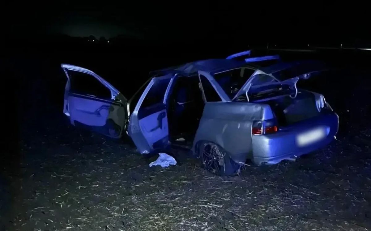 Двое человек пострадали после опрокидывания авто в Эртильском районе Воронежской области