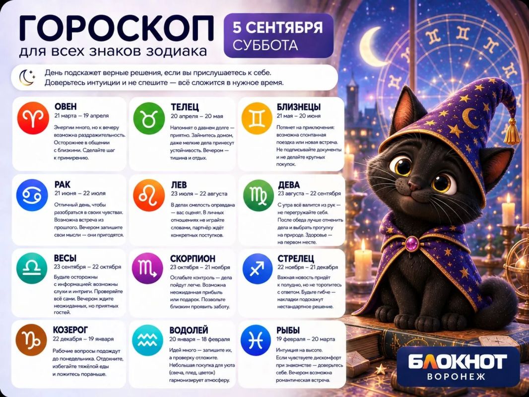 А вот и гороскоп на завтра