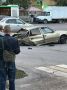 Автомобиль разворотило на части после ДТП на Ленинском проспекте в Воронеже