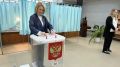 Министр внутренней политики Воронежской области Елена Дерганова проголосовала на выборах депутатов Госдумы