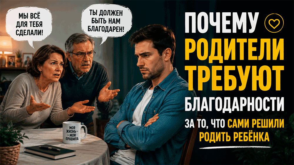Почему некоторые родители ожидают благодарности от своих детей