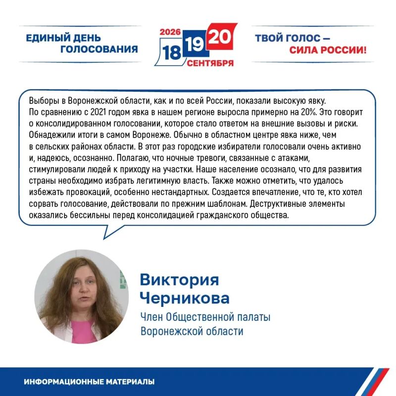 Стали известны предварительные итоги голосования на выборах в Госдуму в Воронежской области Стали известны предварительные итоги голосования на выборах в Госдуму в Воронежской области