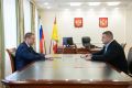 Сегодня также встретился с председателем Воронежской городской Думы Героем России Андреем Дьяченко