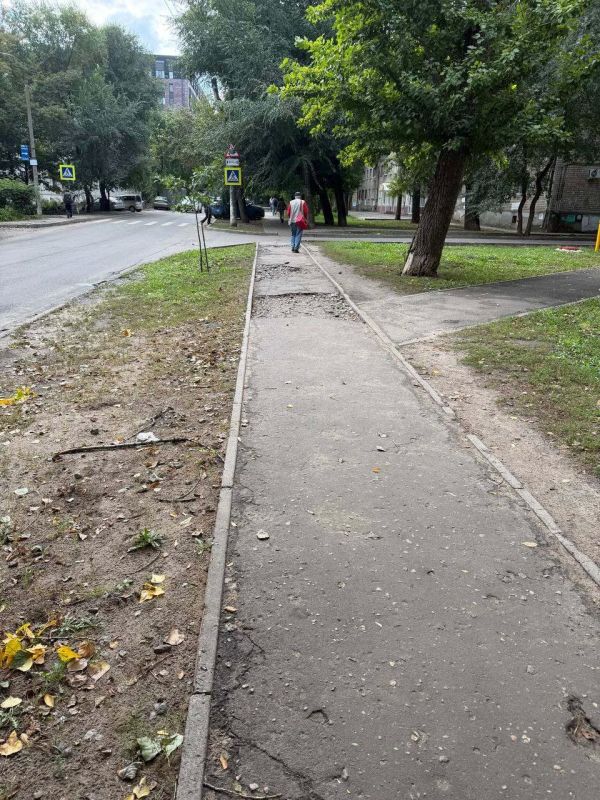 «Яма на яме»: воронежцы пожаловались на бульвар, где дети рискуют переломать ноги «Яма на яме»: воронежцы пожаловались на бульвар, где дети рискуют переломать ноги
