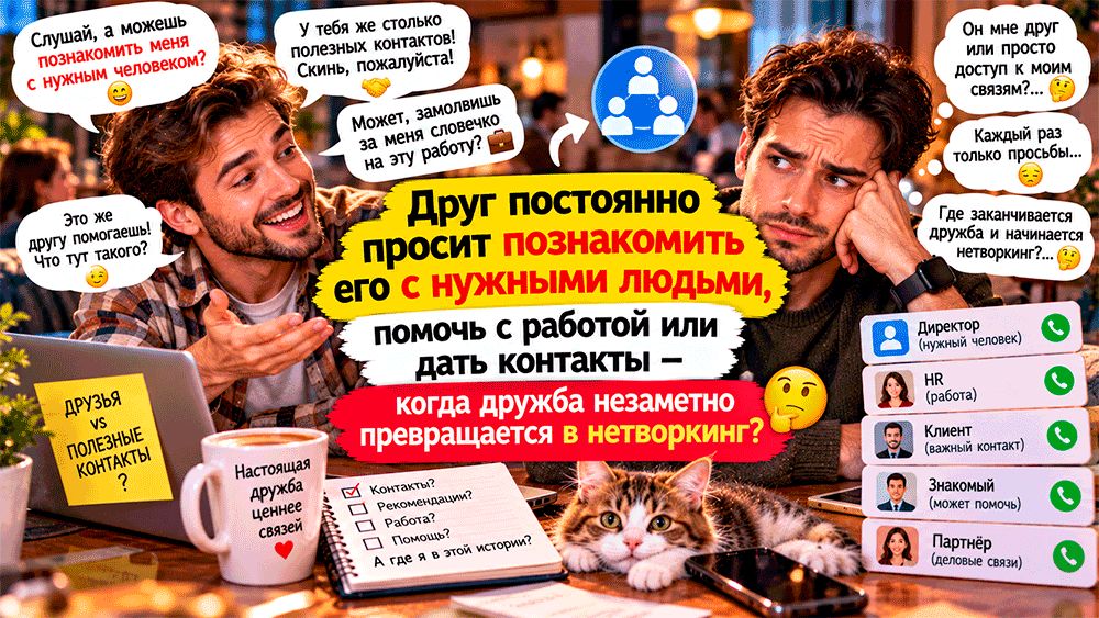 Когда дружба становится нетворкингом: Как отличить общение от манипуляции
