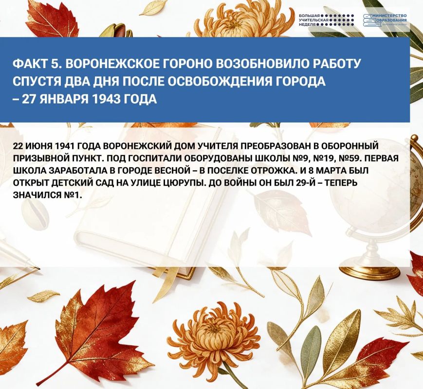 А вы знали, что Воронеж стал вторым городом в России, где появилась школа, а нобелевскую премию академику Басову предсказали еще в раннем возрасте? А вы знали, что Воронеж стал вторым городом в России, где появилась школа, а нобелевскую премию академику Басову предсказали еще в раннем возрасте?