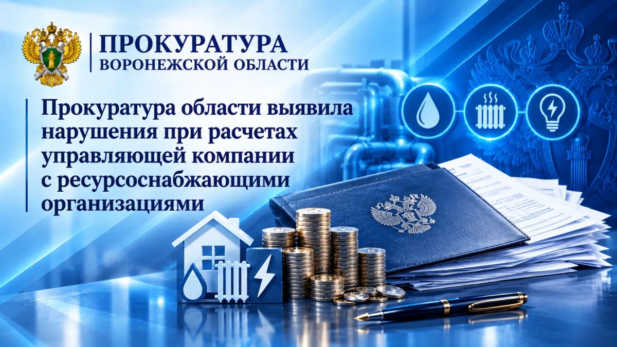 Прокуратура области выявила нарушения при расчетах управляющей компании с ресурсоснабжающими организациями