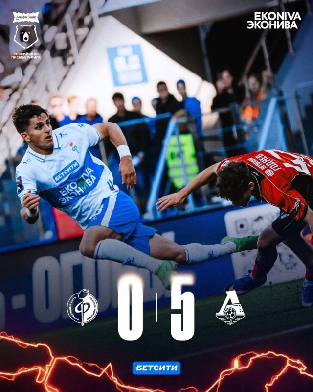 Матч «Факела» и «Локомотива» завершился со счетом 0:5