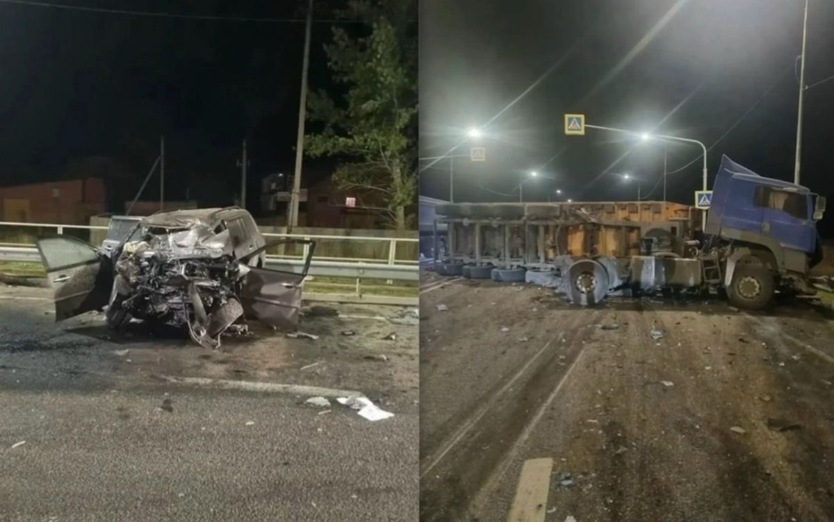 В Верхнехавском районе 66-летний водитель Mitsubishi Pajero погиб после столкновения с грузовиком