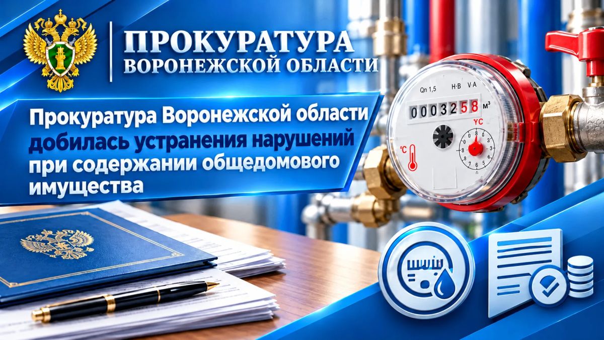По иску прокуратуры Калачеевского района управляющая компания устранила нарушения при содержании общедомового имущества