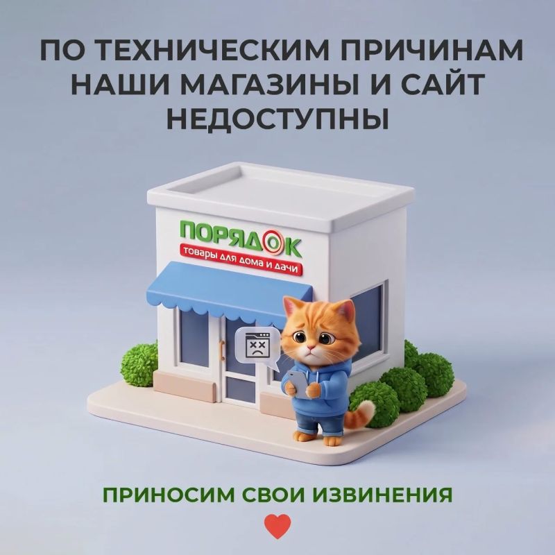 В Воронеже из-за технических проблем временно закрылся магазин «Порядок»
